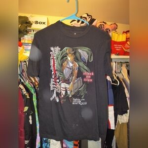 Men's Black Attack on Titan Graphic Tee